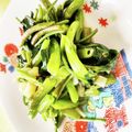 ＊asu's cooksnap of when they made 空芯菜（ウンチェー）のガーリック炒め.