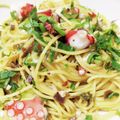 masaeriku's cooksnap of when they made タコと大葉のガーリックバター醤油パスタ.