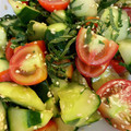 ♪さ♪'s cooksnap of when they made 簡単！美味♪きゅうりトマト爽やかごま和え.