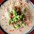 かす”お's cooksnap of when they made クリーミー冷やし豆乳担々麺.