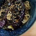 tarako4's cooksnap of when they made 焼きなすの冷やしおろしラーメン.