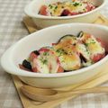 umemodoki's cooksnap of when they made 手軽！茄子とトマトとベーコンのグラタン風.