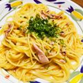 kinniko's cooksnap of when they made ◆激ウマ！イカの塩辛のクリームパスタ◆.