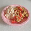 ＊なみへい＊'s cooksnap of when they made オクラとトマトの無水キーマカレー.