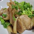 0221ぽこりん's cooksnap of when they made 鶏肉とエリンギのわさびバター醤油炒め.