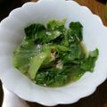 ramieru's cooksnap of when they made レタスの外葉と ツナポン.