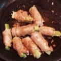 ちびちびままごん's cooksnap of when they made キュウリの肉巻き☆ピリ辛照り焼き.