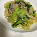 nagifoo's cooksnap of when they made ✿小松菜ときのこの和風なパスタ✿.