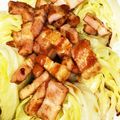 やえまりも's cooksnap of when they made キャベツステーキ ガーリックベーコン.