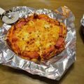 でこぼこみち's cooksnap of when they made トースターで簡単！生地から作る自家製ピザ.