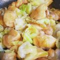 Bsnow's cooksnap of when they made 鶏肉とキャベツのガーリック炒め♪.