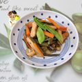 みかかめ's cooksnap of when they made ワラビと油揚げの煮物～♪懐かしの味浸け.