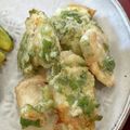 rynbaskets's cooksnap of when they made むね肉のレモン風味青じそ天ぷら.