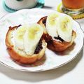 ぱふ's cooksnap of when they made あんクリチバナナトースト.