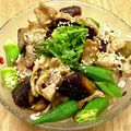 にきけん's cooksnap of when they made 豚肉となすとオクラのスタミナそうめん♬.