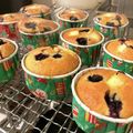 sayokoさん's cooksnap of when they made ふんわりヨーグルトブルーベリーマフィン.