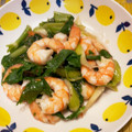 クレイプメートル's cooksnap of when they made セロリと海老の塩炒め.