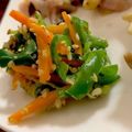 MULA's cooksnap of when they made 【簡単副菜】ピーマンと人参のごま和え.