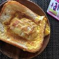 ちょこまなな＊°'s cooksnap of when they made 朝ごはん＊ハムエッグトースト＊.