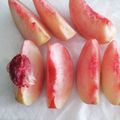 パンダ８２３'s cooksnap of when they made おもしろい♪桃の切り方☆簡単８切れ.