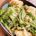 こずっぺ's cooksnap of when they made サヤエンドウの卵とじ.