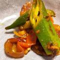 茶色チャリ's cooksnap of when they made インド家庭料理：オクラと玉ねぎのマサラ.