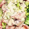 やえまりも's cooksnap of when they made マグロと枝豆とトマトのサラダ.