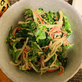 葉流さん's cooksnap of when they made カニカマとほうれん草のからしマヨ和え.