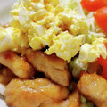 けいまみ's cooksnap of when they made ぷりぷり鶏もも肉の照り焼き～マヨ卵のせ～.