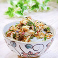 Satoco❋'s cooksnap of when they made ごはんにのせて♪焼きさばの梅しそ和え.