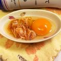 さんちゃん（╹◡╹）'s cooksnap of when they made 桜海老の卵かけおつまみ.