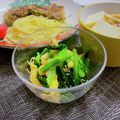 へい♡ゆー♡'s cooksnap of when they made 小松菜と油揚げの酢醤油和え。お弁当にも。.