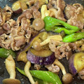 ガチャ＊'s cooksnap of when they made なすとししとうと牛肉の甘辛炒め.