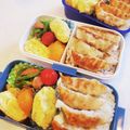 ゆいmaru3's cooksnap of when they made お弁当・・・170餃子のっけ弁当.