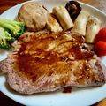 さすらい's cooksnap of when they made 夏野菜たっぷりビーフステーキ☆バルサミコ.