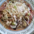 りわ♪'s cooksnap of when they made 豚となすの♡ねぎマヨぽん酢焼きそば✿.