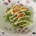 puniＫ's cooksnap of when they made 千キャベツにゆで卵＆マヨ＆ウスターS♬︎.