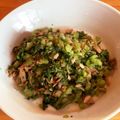 ミルミルNZ's cooksnap of when they made セロリの葉っぱのガーリック炒め.