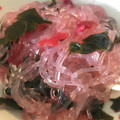 ぴちた☆'s cooksnap of when they made 春雨とワカメの梅しそ酢の物.