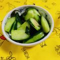 ankotetu's cooksnap of when they made 粉末うどんスープで作る簡単胡瓜の即席漬け.
