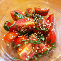 TASままん's cooksnap of when they made トマトと大葉の簡単マリネ.