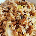 ♡のんちゃ♡♡'s cooksnap of when they made 五穀米の納豆キムチ炒飯の目玉焼き乗せ.
