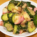 ママメイン！時々子供's cooksnap of when they made きゅうりとかまぼこのごま和え.