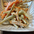 ばたみそーぱん☆'s cooksnap of when they made ごぼうと人参の胡麻マヨ ＊作り置き＊.