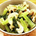 かなりんココりん's cooksnap of when they made レンコンと小松菜の醤油マヨマス和え.