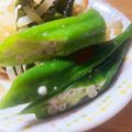 緑の人魚's cooksnap of when they made オクラゆず胡椒浸し.