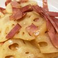 ちーたんずはうす's cooksnap of when they made れんこんとベーコンのマヨポン炒め.
