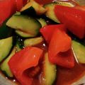 ヨシヨッシー's cooksnap of when they made きゅうりとミニトマトの韓国風サラダ☻.