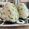 ばぢこ's cooksnap of when they made 大葉とみょうがの梅おにぎり.