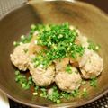 runa2's cooksnap of when they made ゴボウ入り肉団子のおろしポン酢かけ.